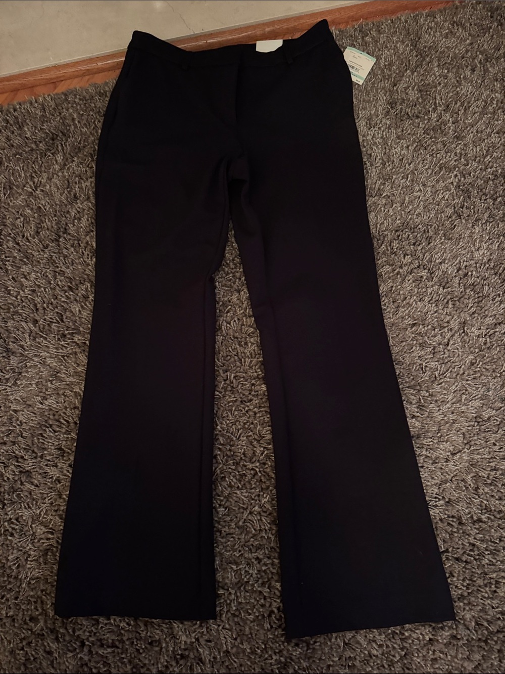 Anne Klein Black Boot-Cut Dress Pants. NWT